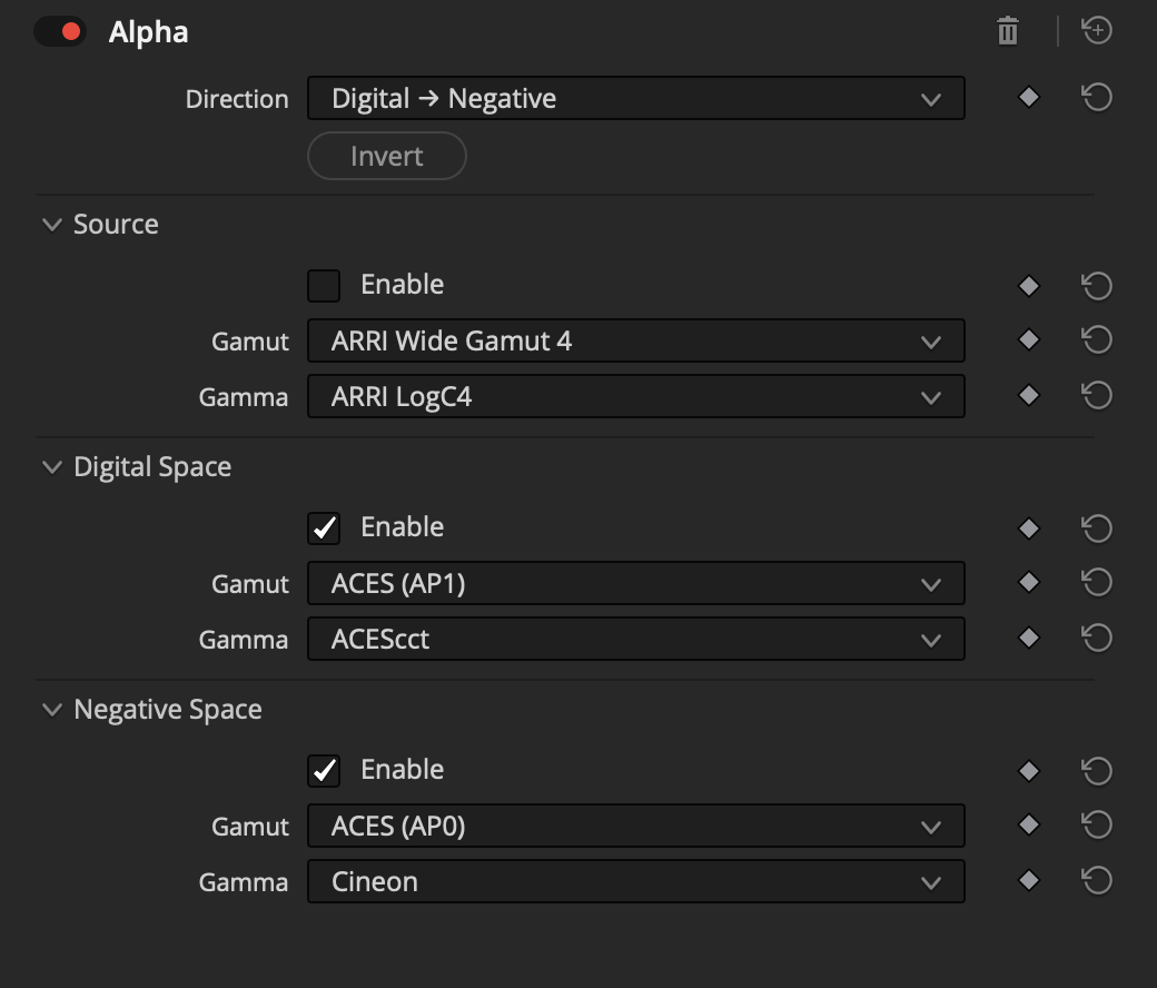 Alpha Interface - Digital to Negative
